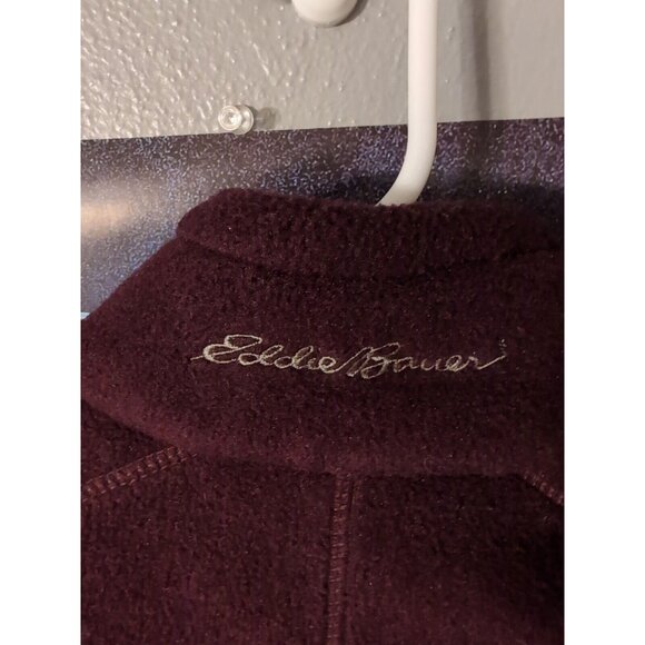 Eddie Bauer Polartec Fleece Full Zip Vest Men's Purple Size S Zip Pockets - Picture 4 of 9